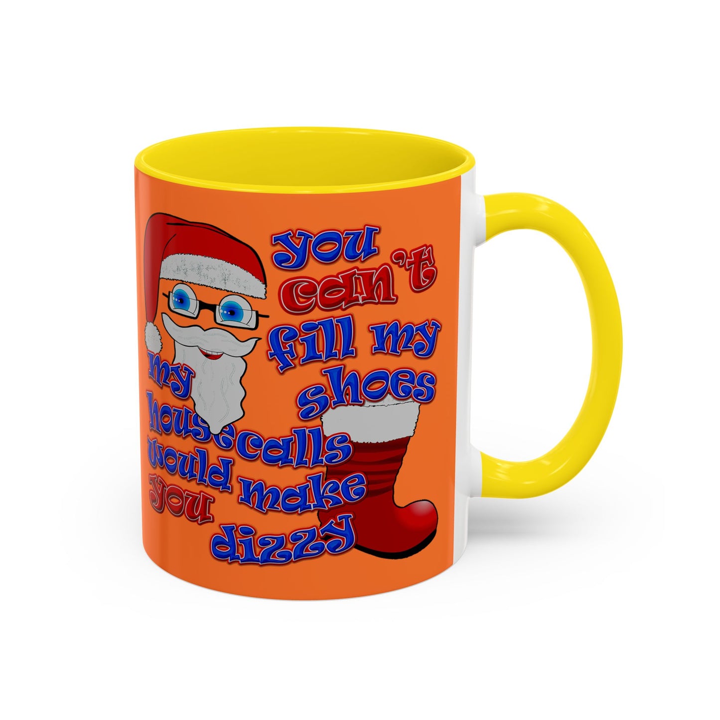 santa's shoes - Accent Mug (crusta)