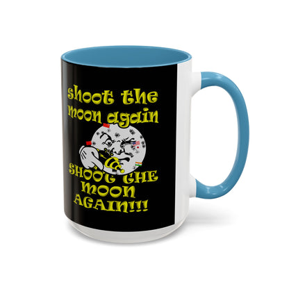 shoot the moon again - Accent Mug (black)
