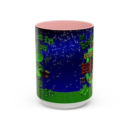 celtics logo - Accent Mug ('snoops' background)