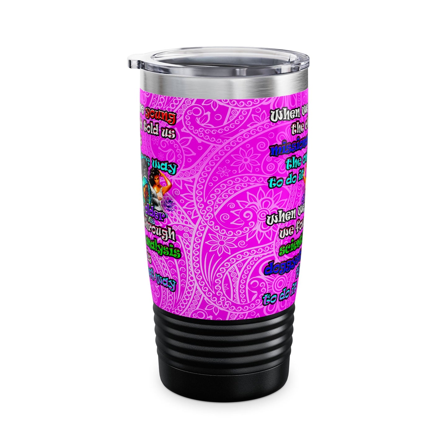 doggystyle - Ringneck Tumbler, 20oz (pink swirl)