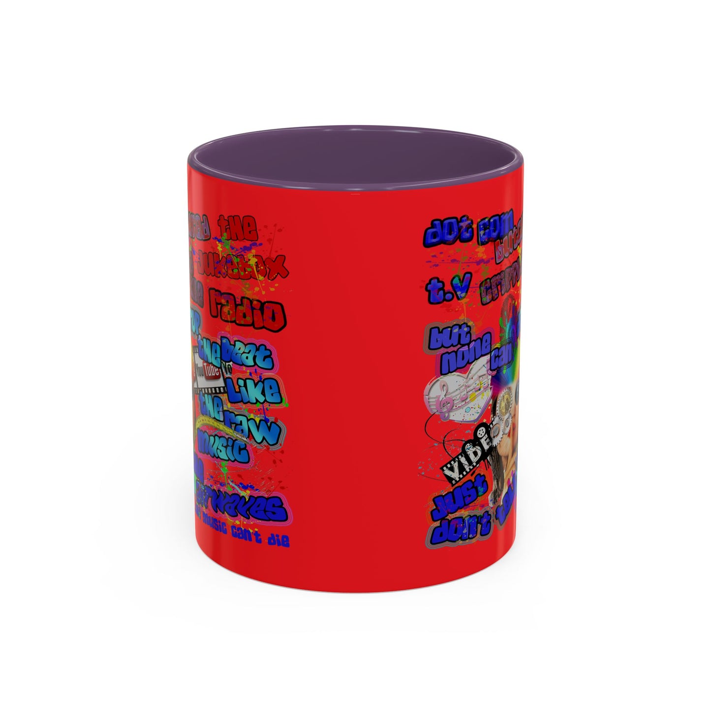 drop the beat - Accent Mug (yellow)