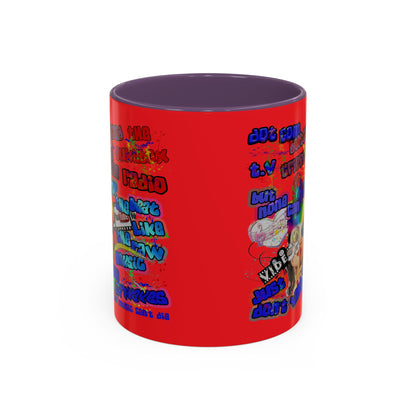 drop the beat - Accent Mug (yellow)
