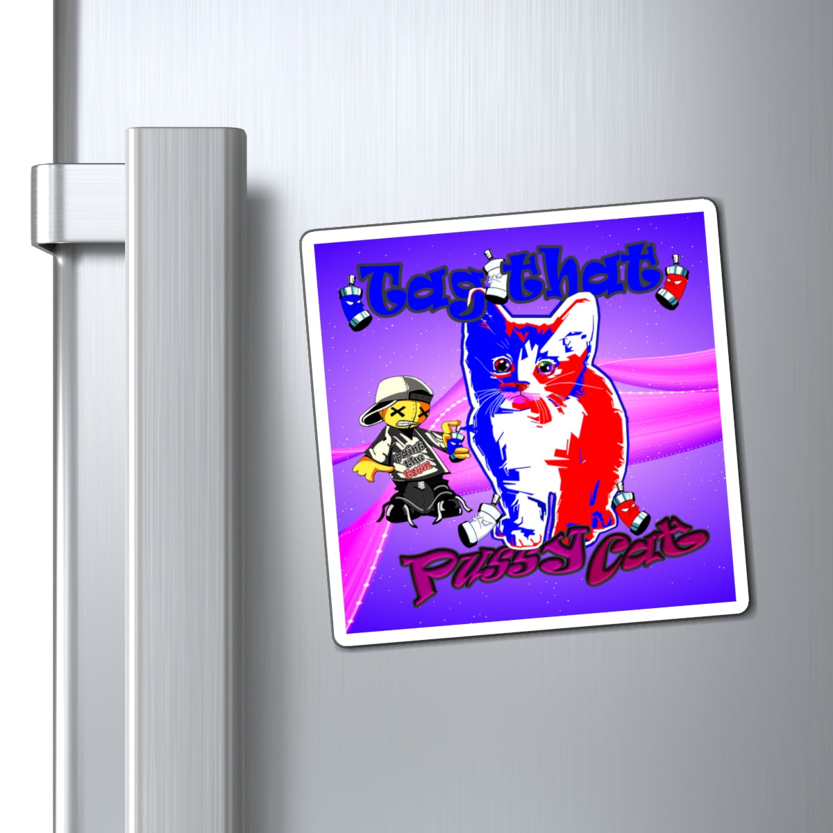 tag that - Magnets - (purple-pink wave)