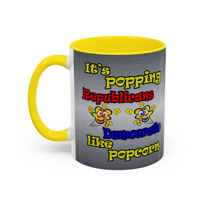 popping like popcorn - Accent Mug (brushed nickel)