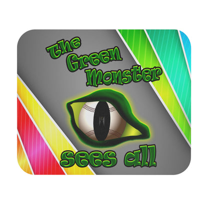 green monster - Mouse Pad (Rectangle) (rainbow split)