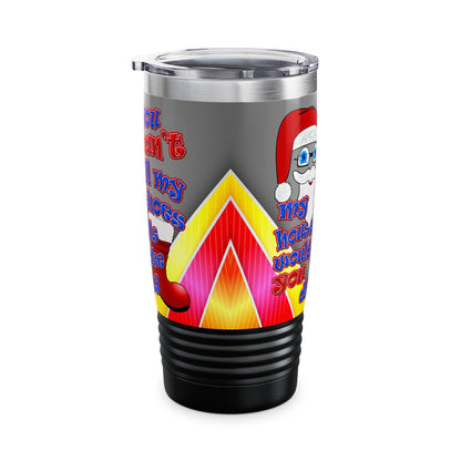 santa's shoes - Ringneck Tumbler, 20oz (rainbow split)