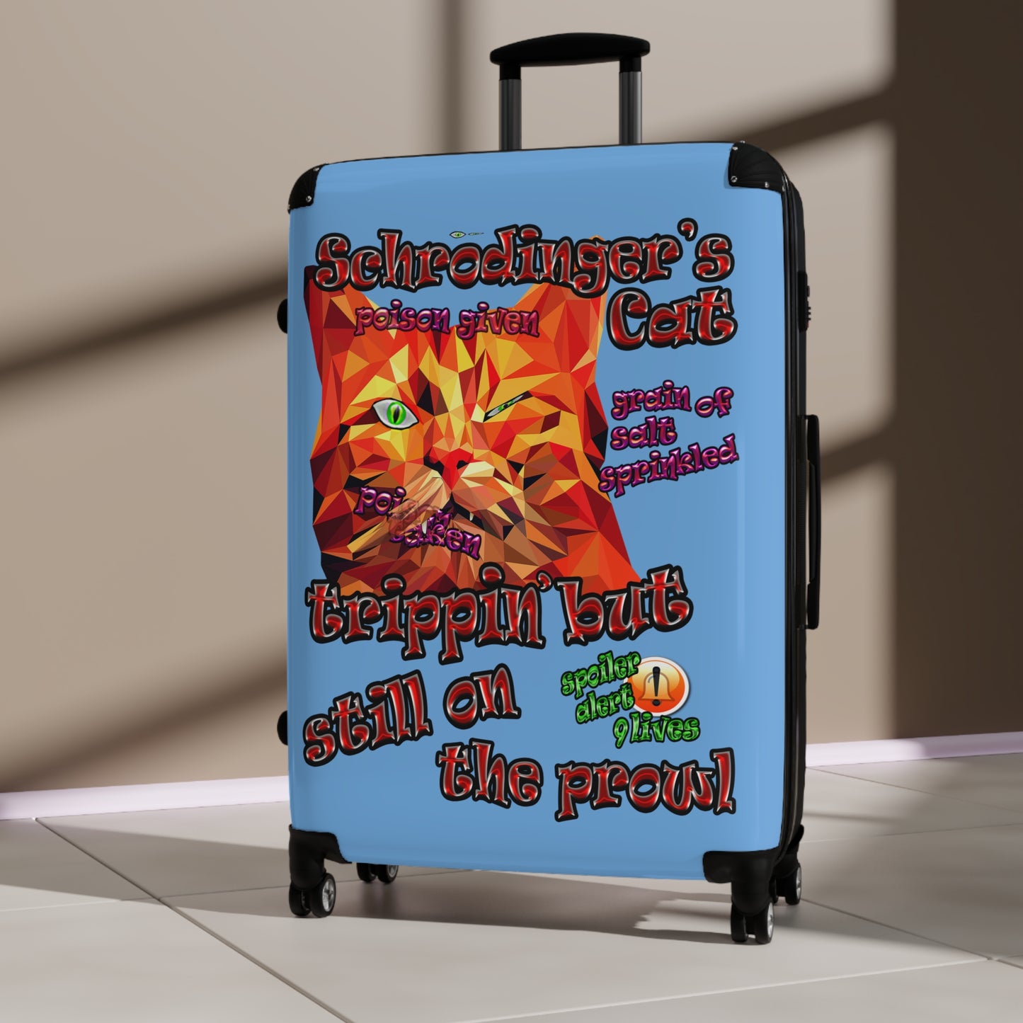 schrodinger's cat - Suitcase (light blue)