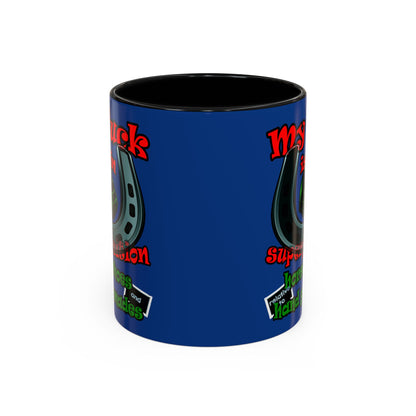 my luck - Accent Mug (dark blue)