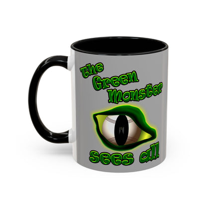 green monster - Accent Mug (light grey)