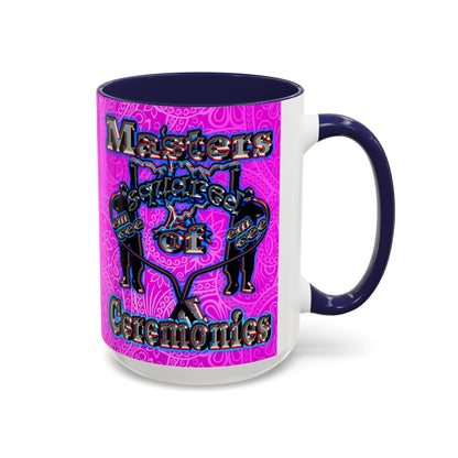 em cee squared - Accent Mug (pink swirl)