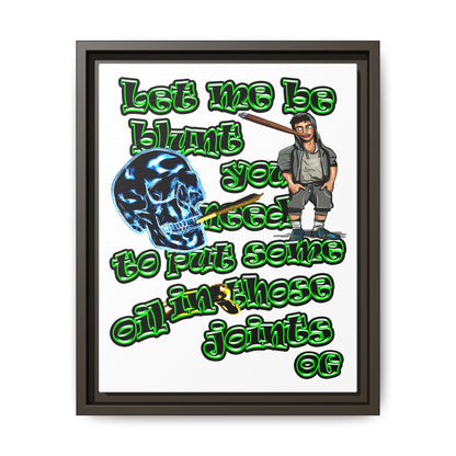 og - framed canvas art (white)