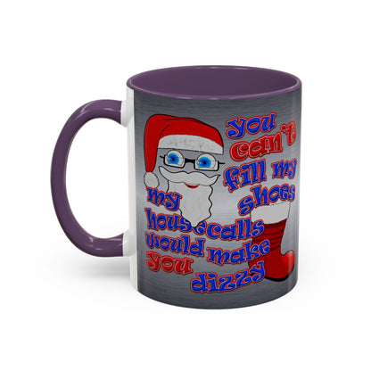 santa's shoes - Accent Mug (brushed nickel)