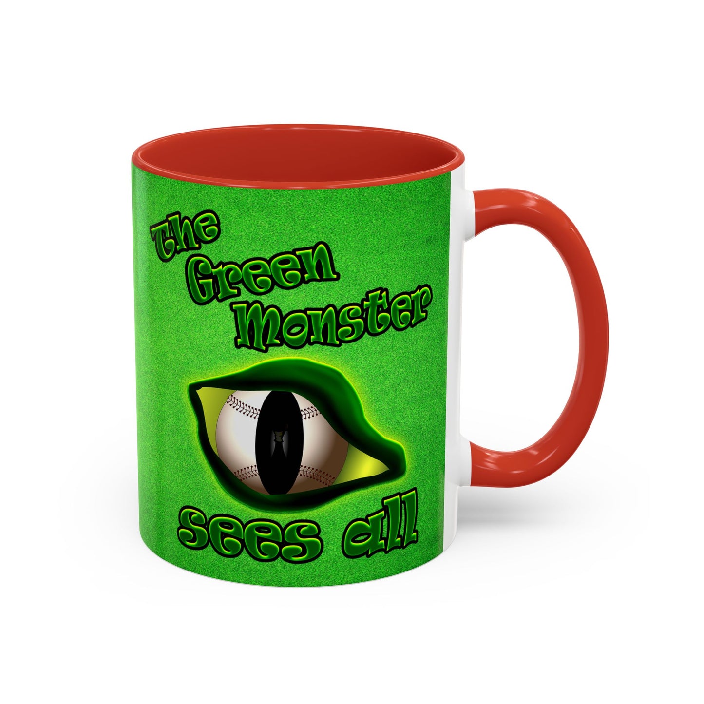 green monster - Accent Mug (green turf)