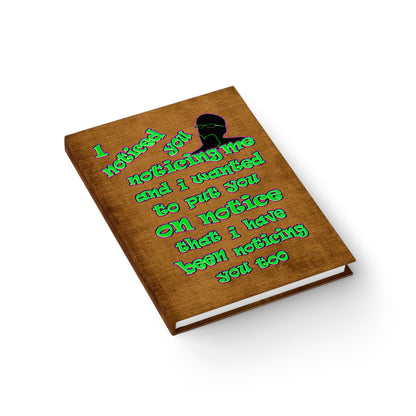 noticed you noticing - journal-blank (brown papyrus)