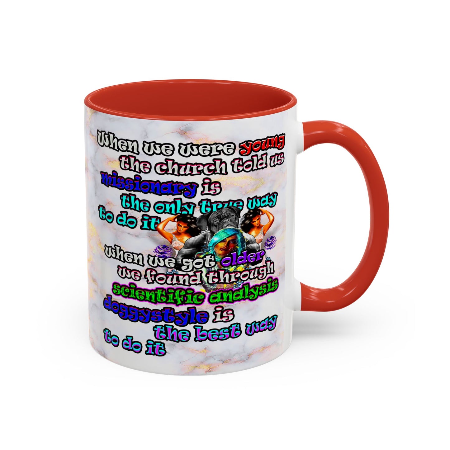 doggystyle - Accent Mug (white marble)