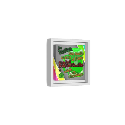 celtics logo - framed canvas art (rainbow split)