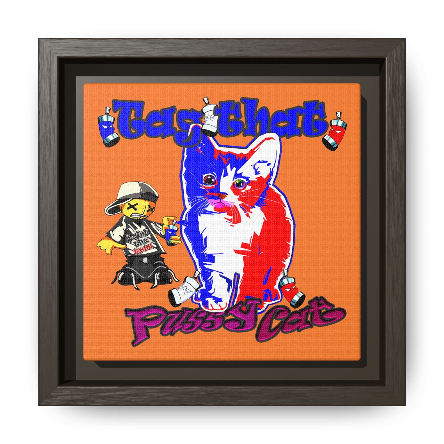 tag that - framed canvas art (crusta)