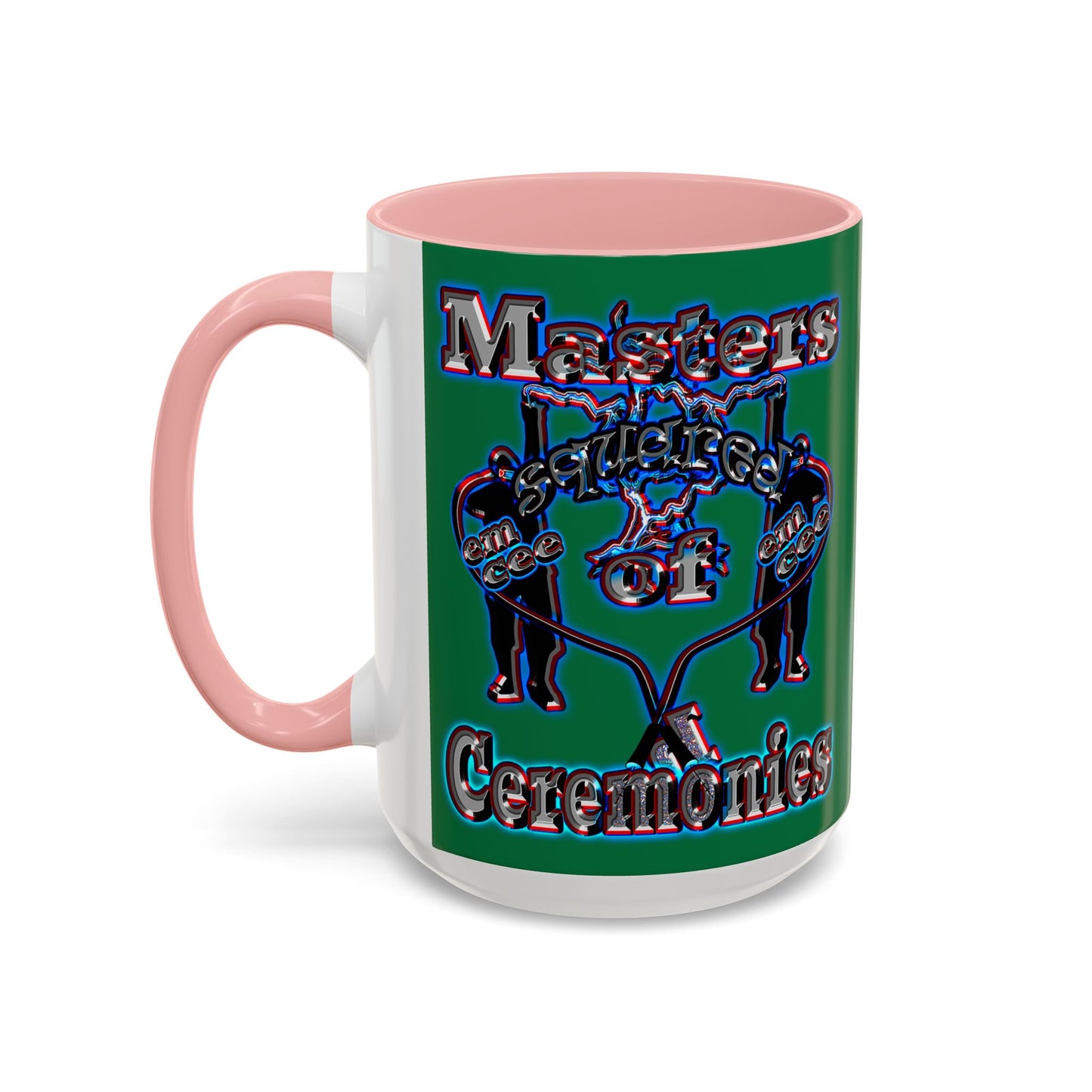 em cee squared - Accent Mug (dark green)