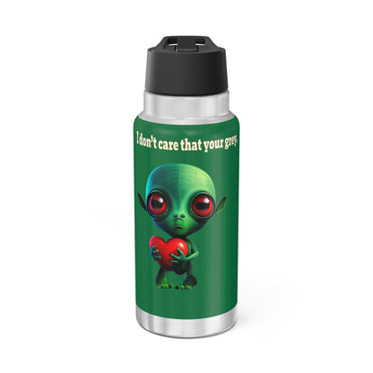 I don't care that your grey - Gator Tumbler, 32oz (dark green)