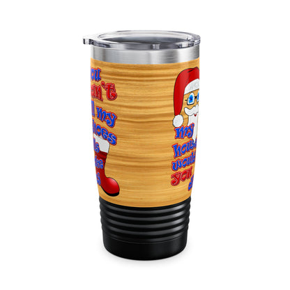 santa's shoes - Ringneck Tumbler, 20oz (butterscotch wood finish)