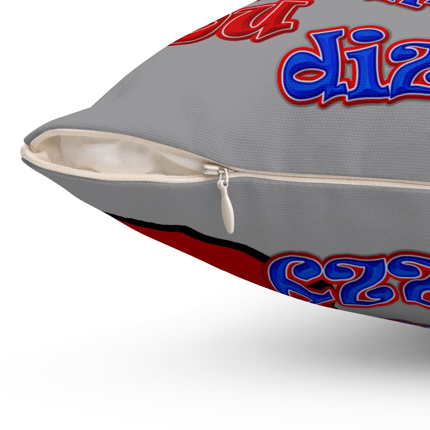 santa's shoes - Spun Polyester Square Pillow - (grey)