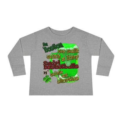 celtics logo - Toddler Long Sleeve Tee