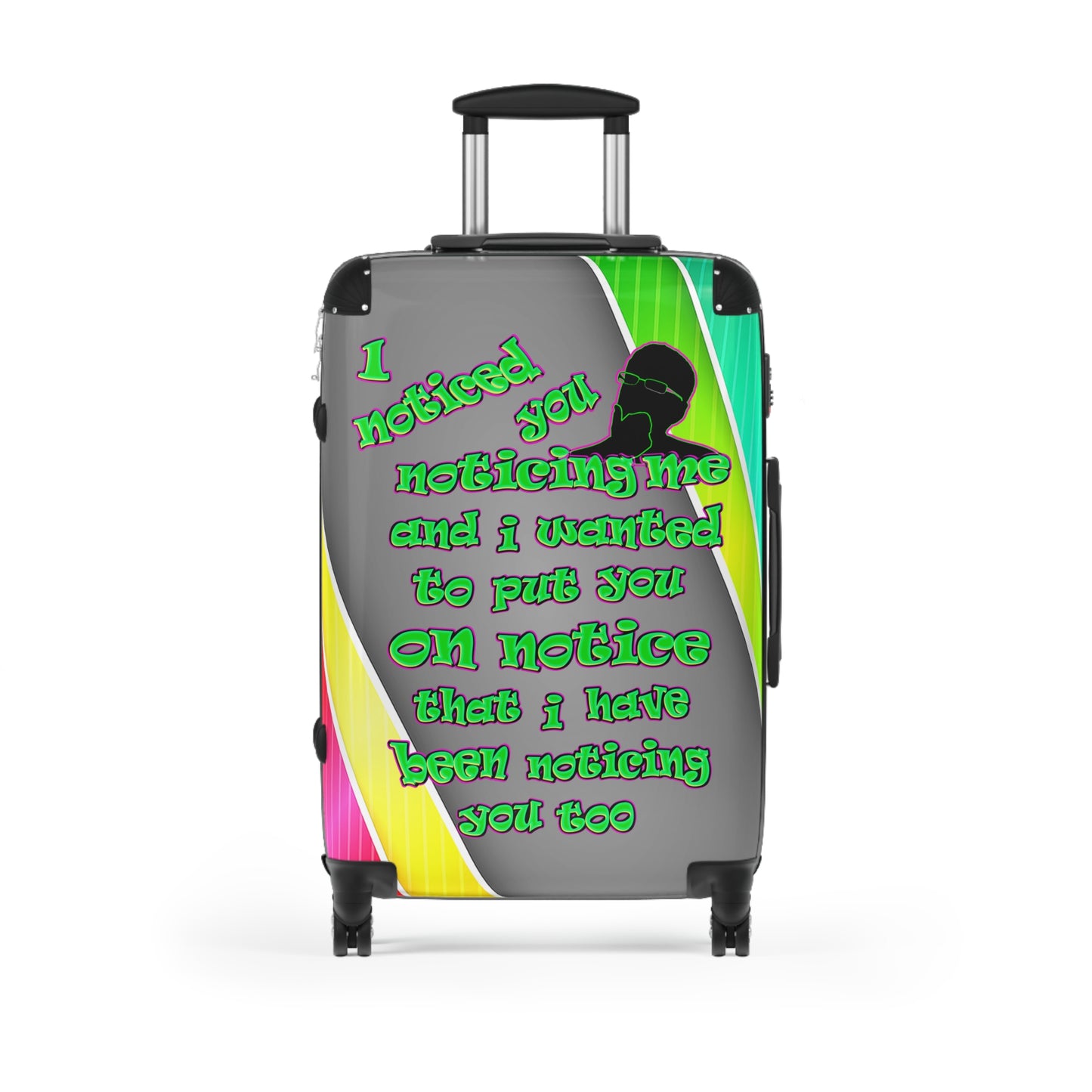 noticed you noticing - Suitcase (rainbow split)