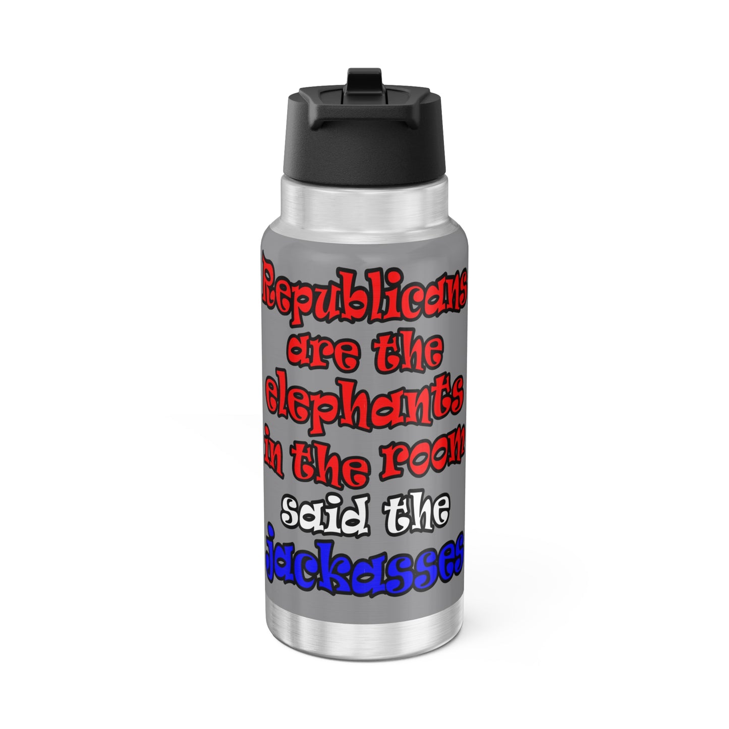 donkeys and elephants - Gator Tumbler, 32oz (grey)