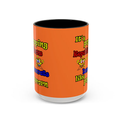 popping like popcorn - Accent Mug (crusta)