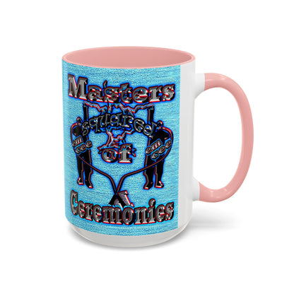 em cee squared - Accent Mug (faded dark blue)