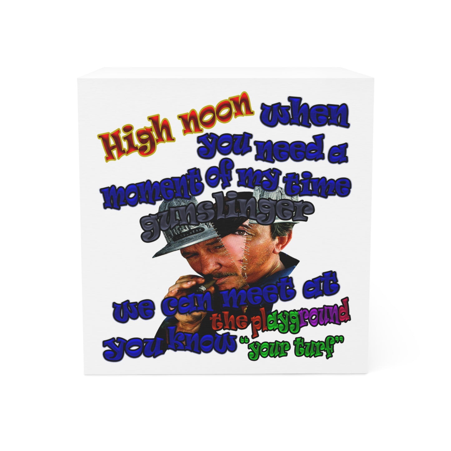 high noon - note cube (white)