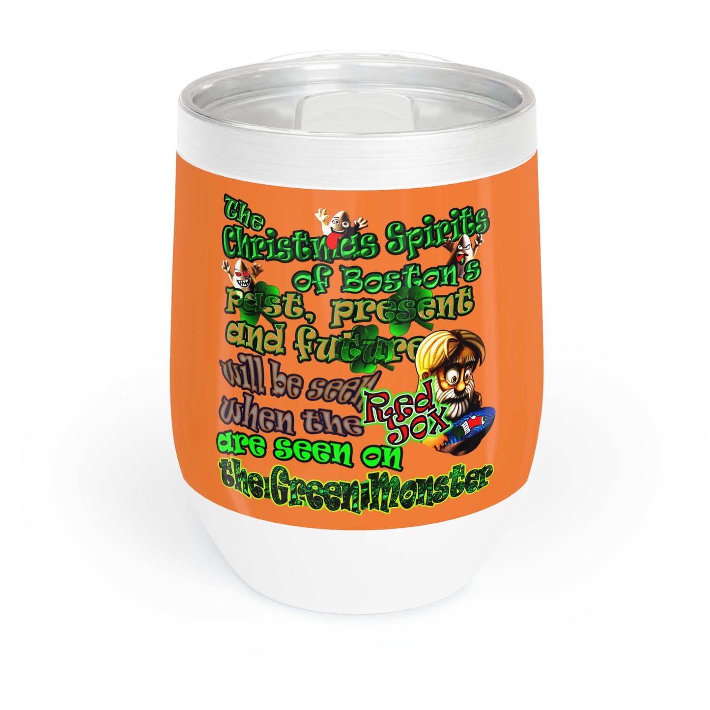 christmas spirits of boston - Chill Wine Tumbler (crusta)