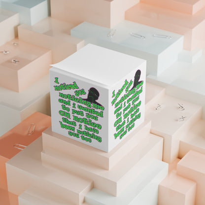 noticed you noticing - note cube (white)