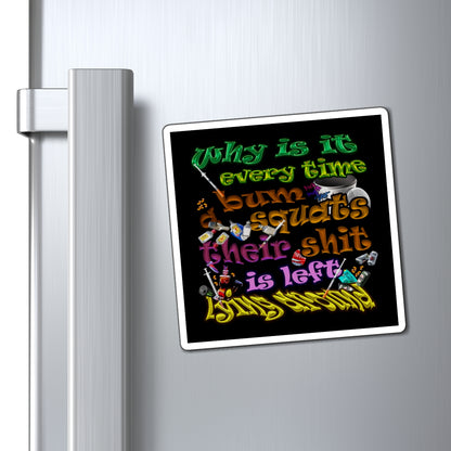the bum's shit - Magnets - (black)