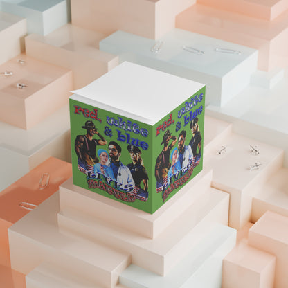 rw&b lives matter - note cube (green)