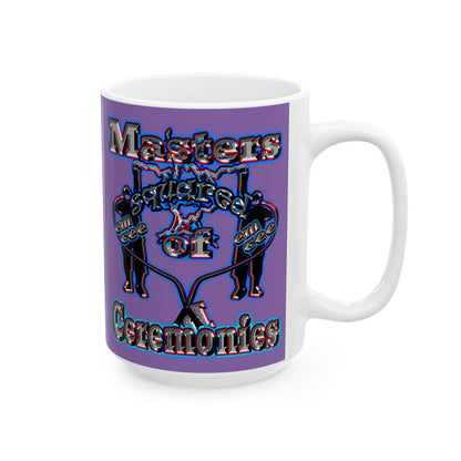 em cee squared - White Mug (light purple)