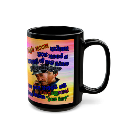 high noon - Black Mug (color blur)