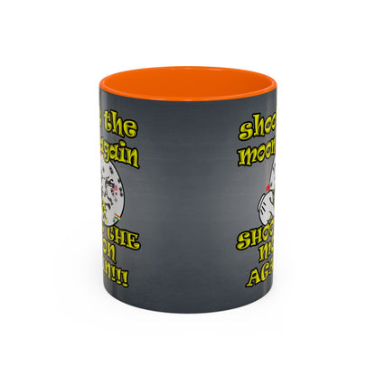 shoot the moon again - Accent Mug (grey-light grey)