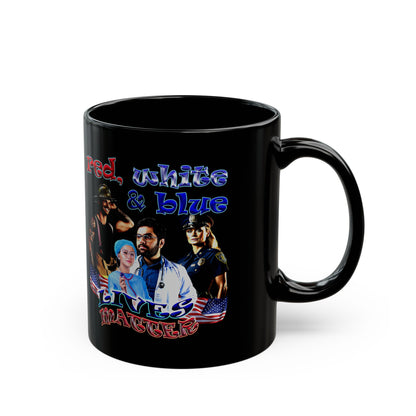 rw&b lives matter - Black Mug (black)