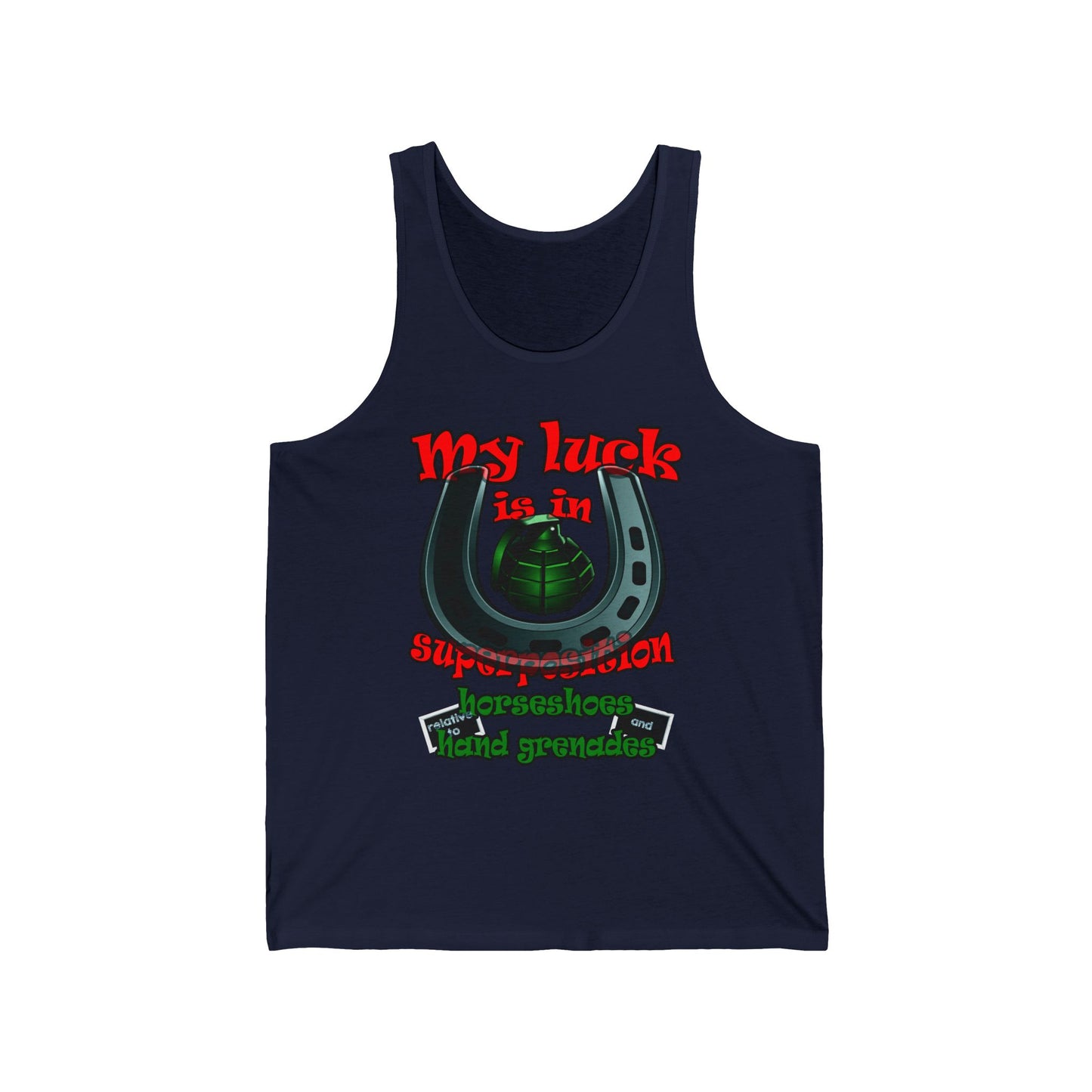 my luck - Unisex Jersey Tank
