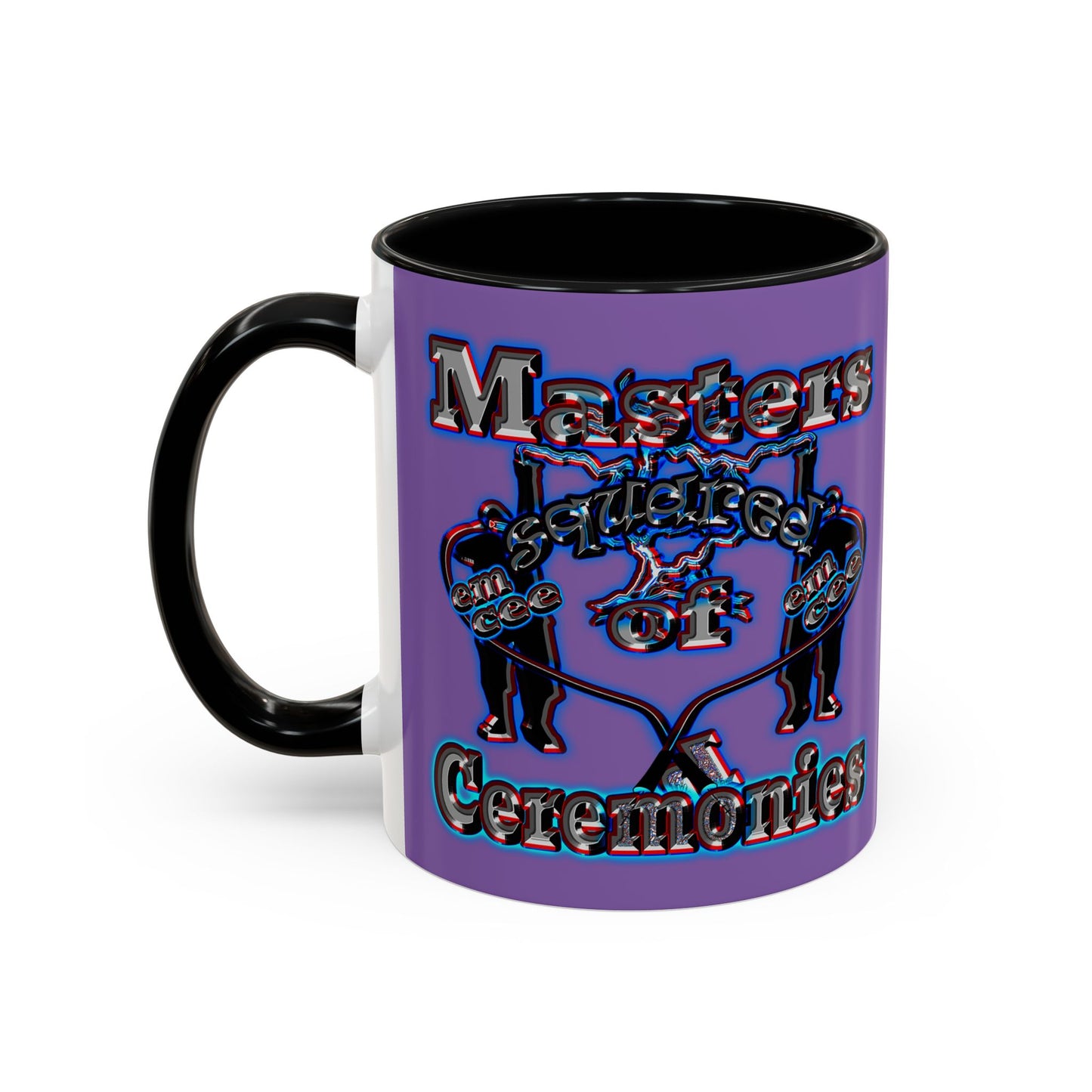 em cee squared - Accent Mug (light purple)