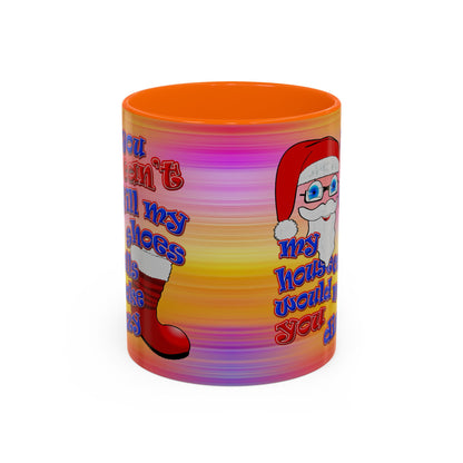 santa's shoes - Accent Mug (color blur)