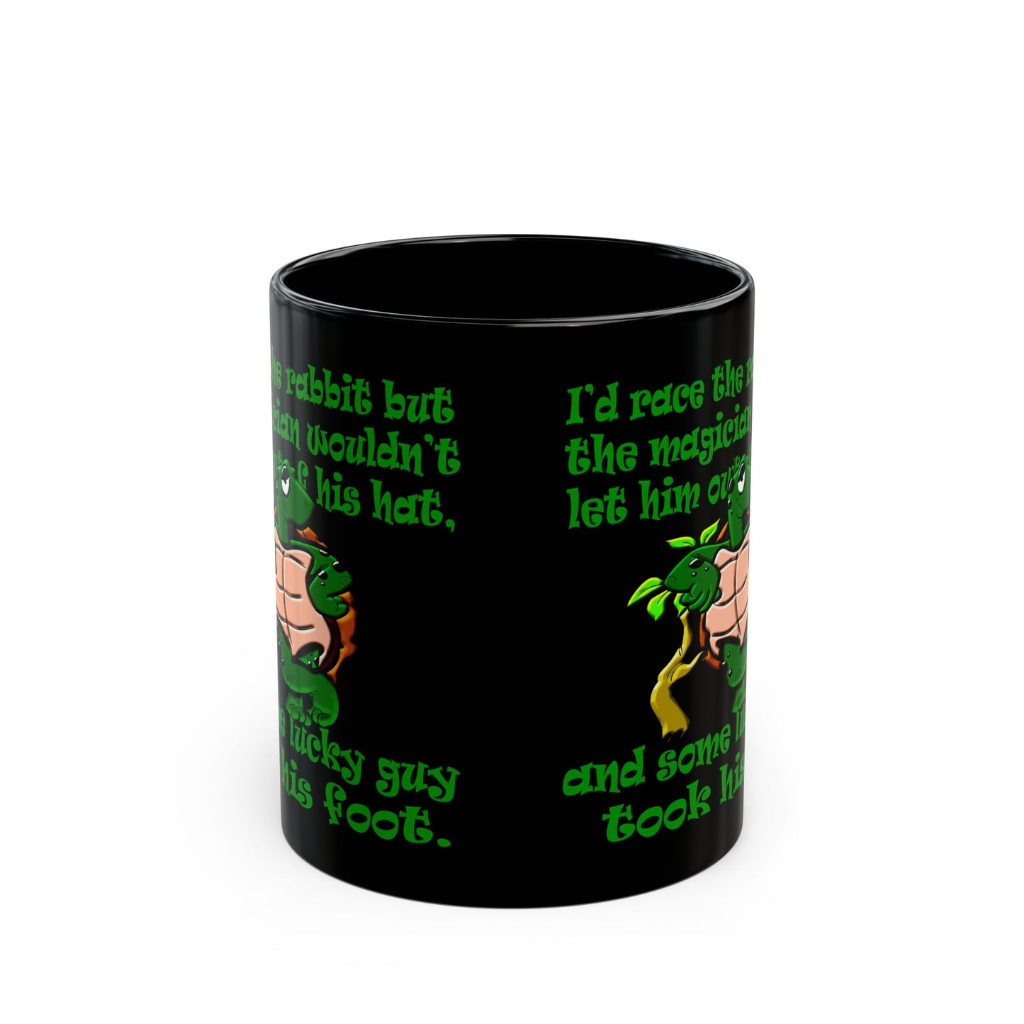 turtle race - Black Mug (black)