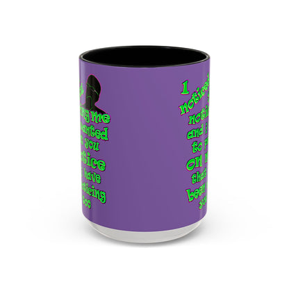 noticed you noticing - Accent Mug (light purple)