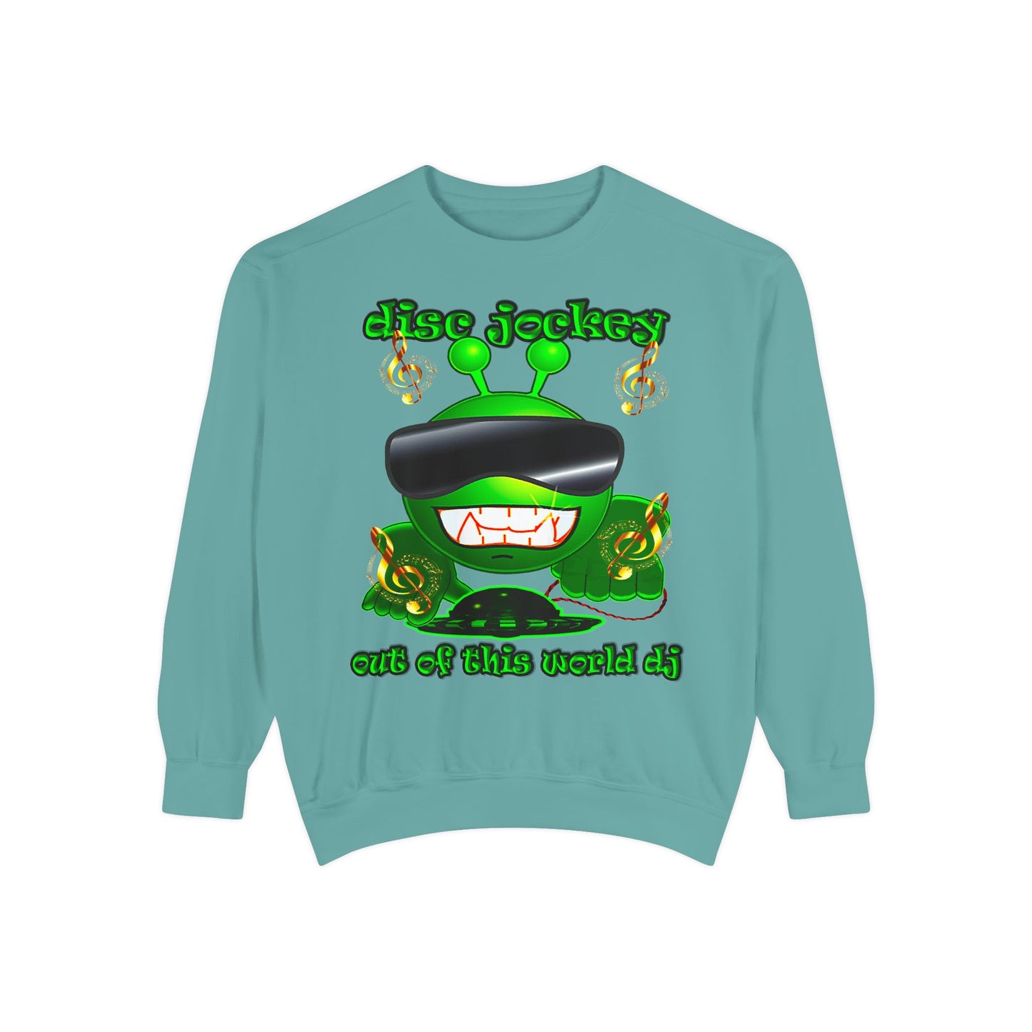 disc jockey - Unisex Garment-Dyed Sweatshirt