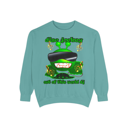 disc jockey - Unisex Garment-Dyed Sweatshirt