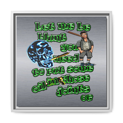 og - framed canvas art (brushed nickel)