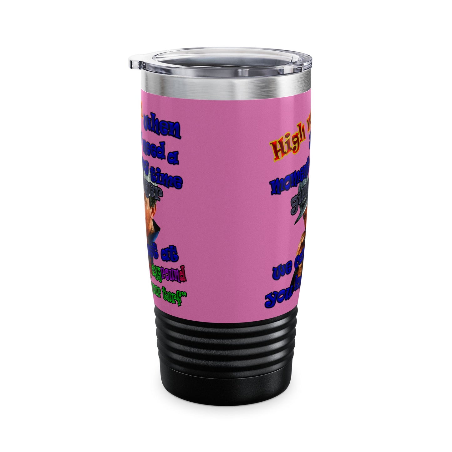 high noon - Ringneck Tumbler, 20oz (light pink)