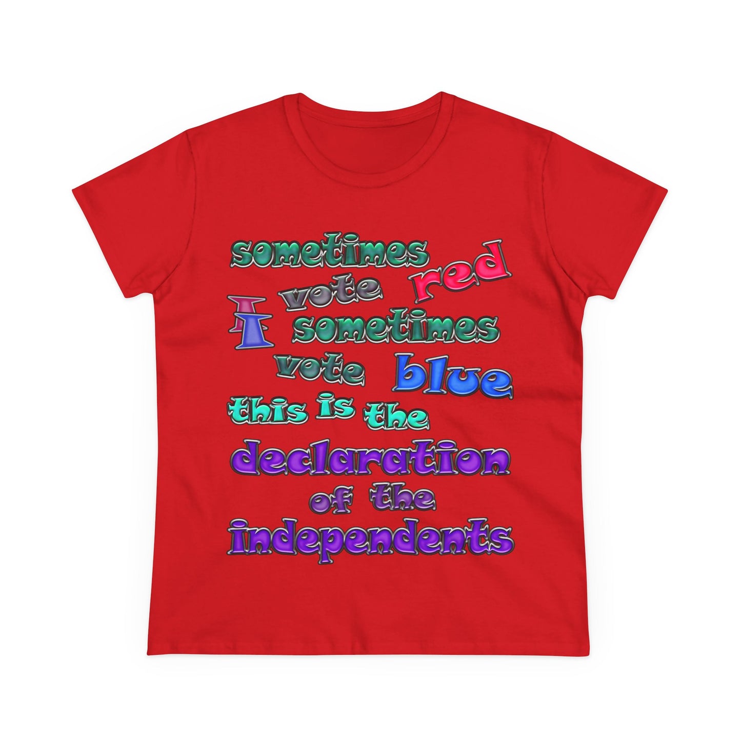 declaration of the independents - Women's Midweight Cotton Tee