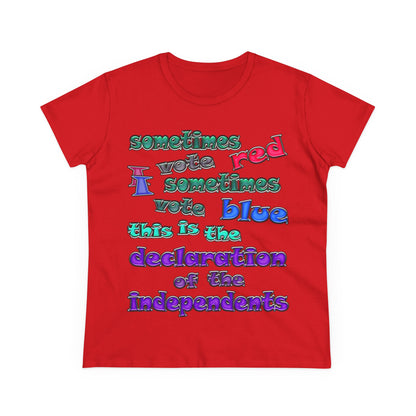 declaration of the independents - Women's Midweight Cotton Tee